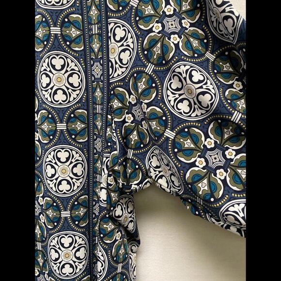 Max Studio Women’s Paisley Multicolor Geometric Boho Shift Dress Wing Sleeve XL - Picture 4 of 9